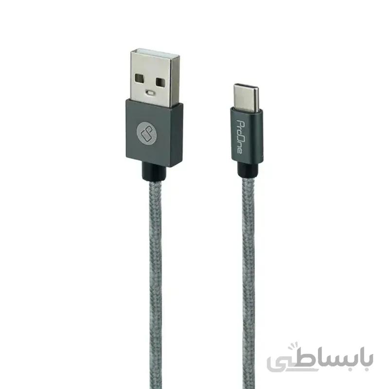 کابل تبدیل USB به USB C پرووان مدل PCC185 طول 2 متر