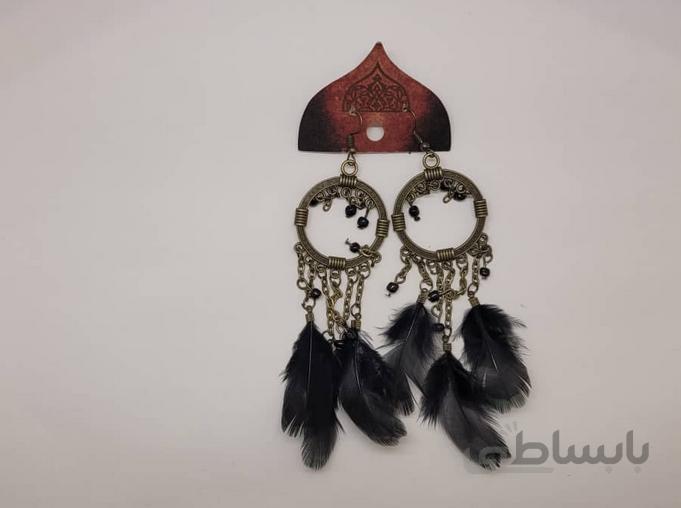 گوشواره پر حلقه ای