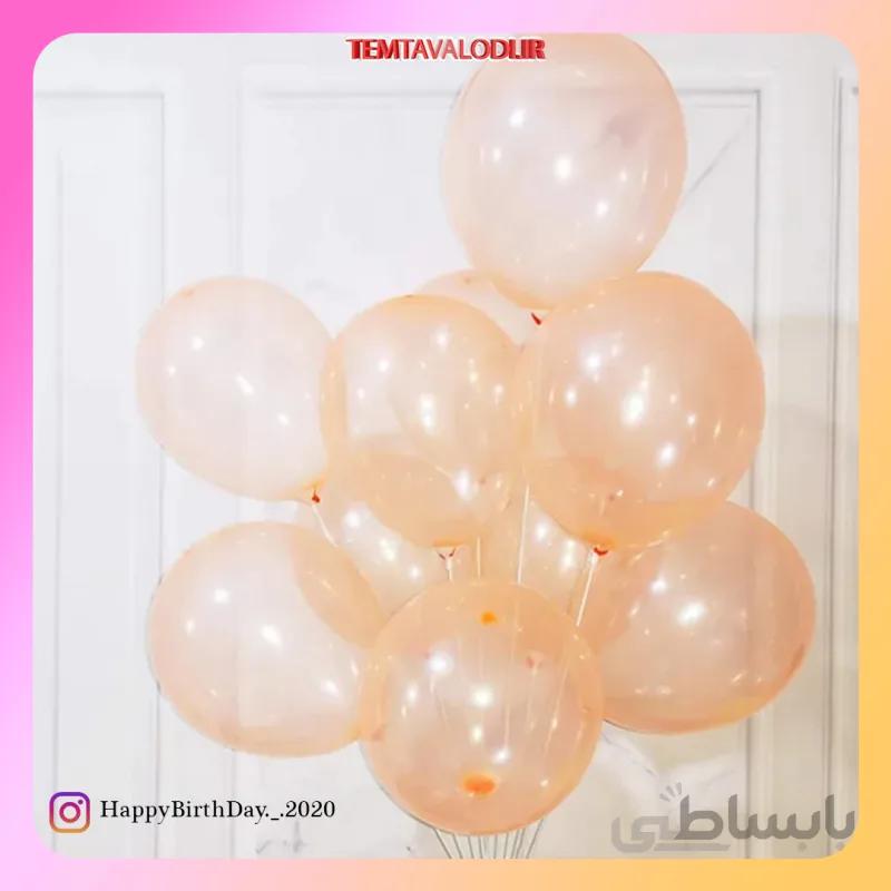 بادکنک شفاف نارنجی