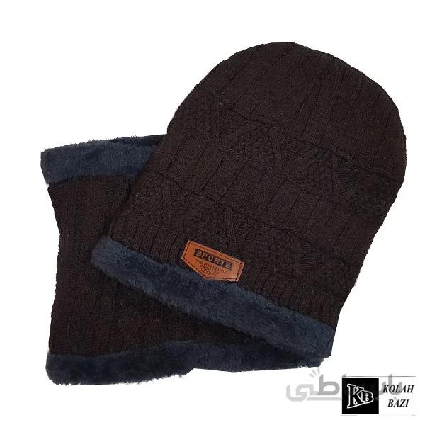 شال و کلاه بافت مدل shk35 ا Textured scarf and hat shk35