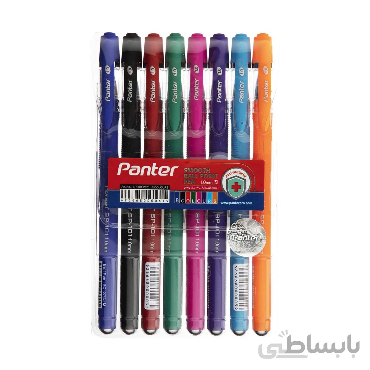 خودکار پنتر یک میل مدل آنتی باکتریال 8 رنگ