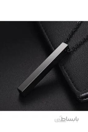 عکس گردنبند استیل مردانه برند The Collection رنگ مشکی کد ty126886372