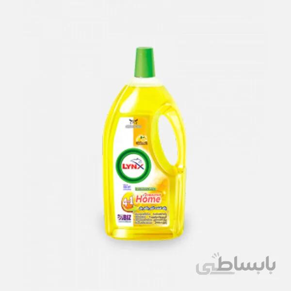 پاک کننده سطوح یک لیتری آنتی باکتریال-رایحه لیمو لینکس