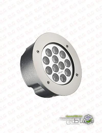 چراغ استخری 12 وات توکار ارتقا صنعت نور IP68