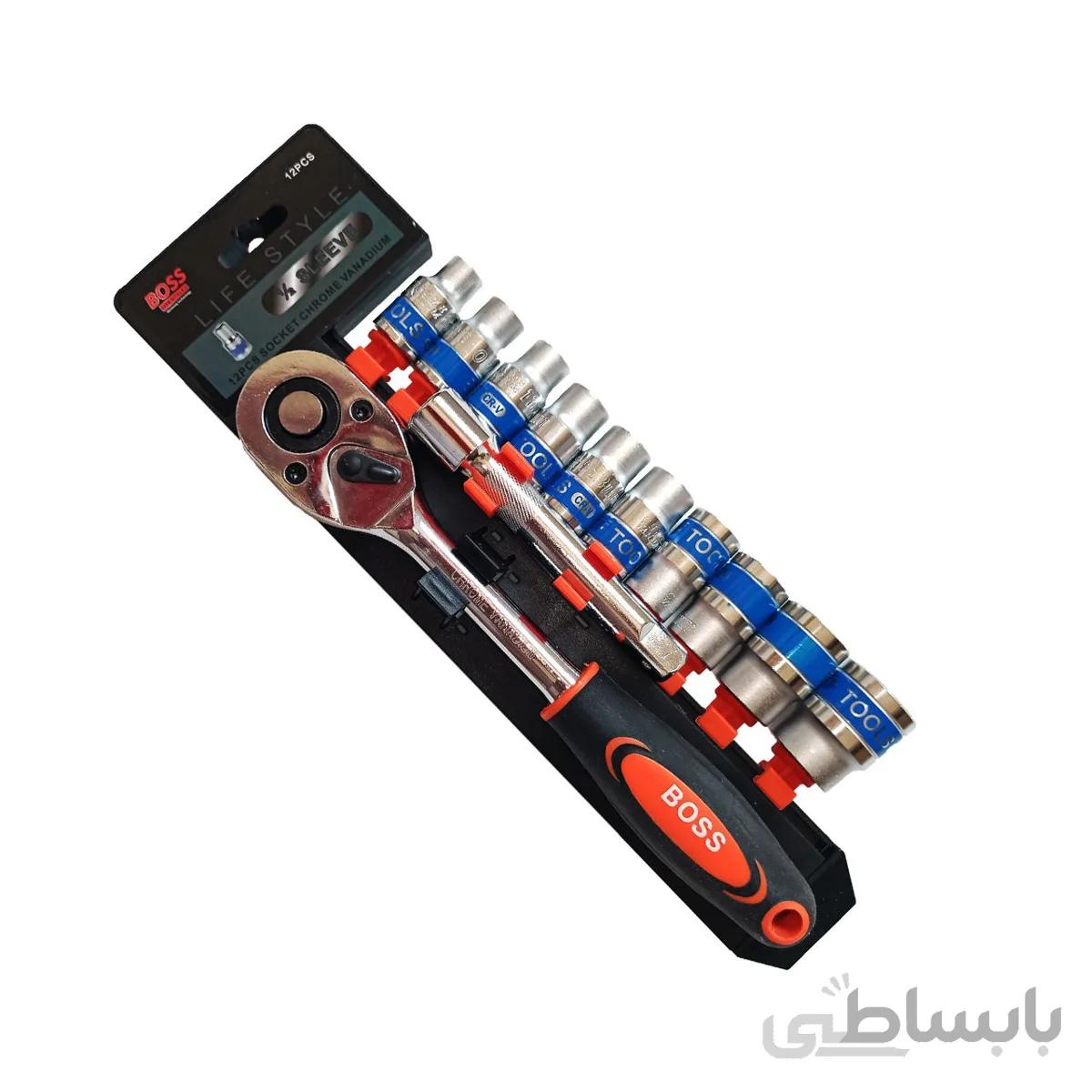 مجموعه 12 عددی آچار بکس باس کد 0213