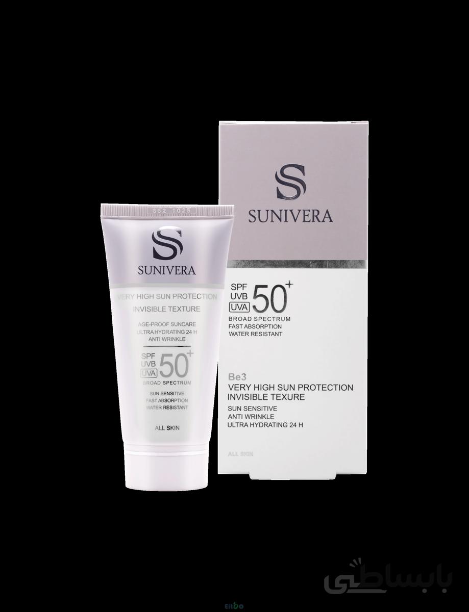 سانیورا کرم ضدآفتاب بی رنگ با SPF 50