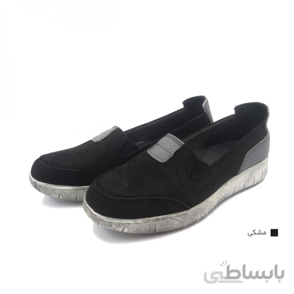 زنانه چرم طبیعی مشکی مدل مارین