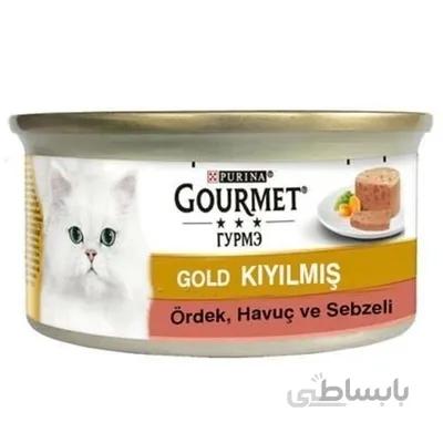 کنسرو Gourmet Gold مخصوص گربه تهیه شده از گوشت اردک و بوقلمون - 100 گرم