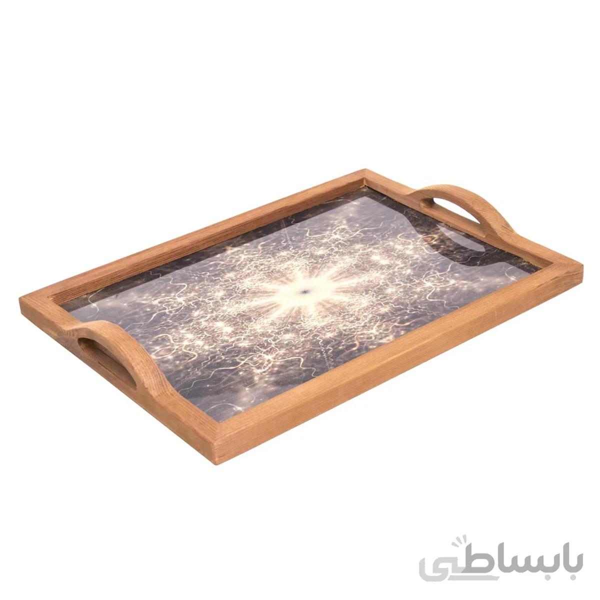 سینی چوبی طرحدار کد 70013