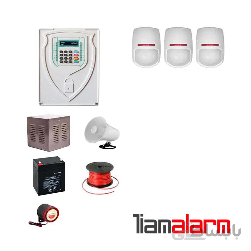 پکیج دزدگیر اماکن باسیم مدل فورنت سیم کارتی و تلفنیb500py3