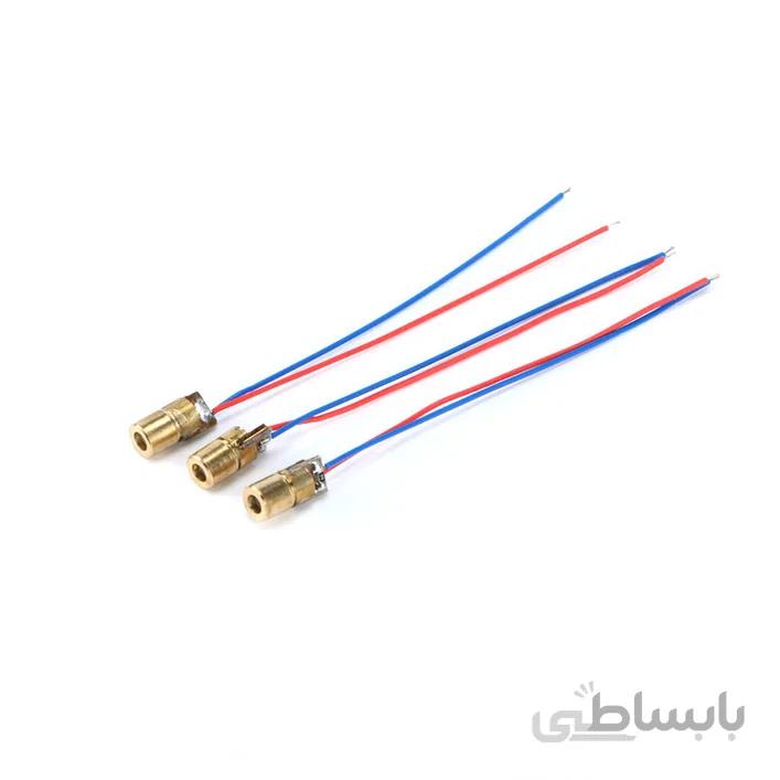 لیزر نقطه ای قرمز 5V 5mW 6mm