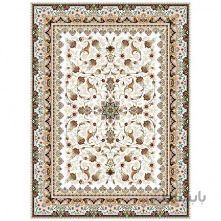 فرش ماشینی آرا مشهد طرح 25588 کرم
