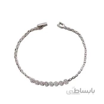 دستبند نقره زنانه مدل فلوور کد DP_410