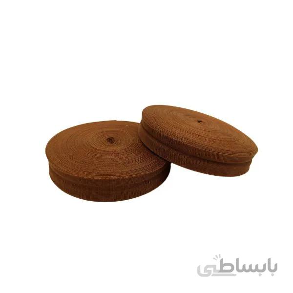نوار اریب توری قهوه ای 2 سانتی کد 4063O