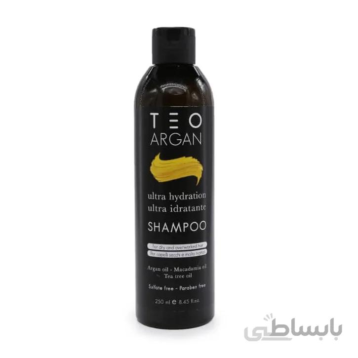 شامپو روغن آرگان تقویتی موی کراتینه شده تیوتیما اصل (بدون سولفات) ا TEOTEMA Teo Argan Shampoo (FREE SULFATE) 250ML