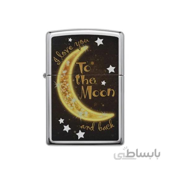 فندک زیپو مدل Zippo Golden Moon کد 29059 ا Zippo Golden Moon 29059 Lighter