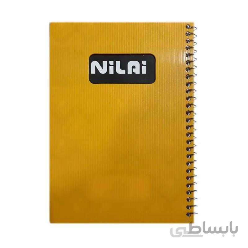 دفتر یادداشت متالیک 100 برگ سیمی جلد طلقی PP