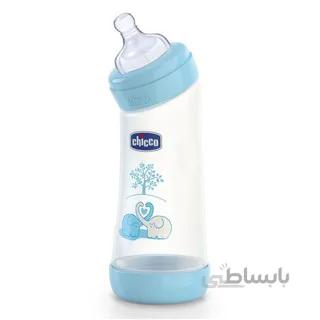 شیشه شیر +0m سر کج چیکو آبی