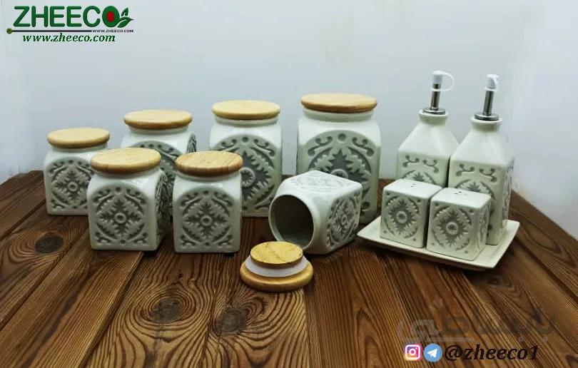 جا ادویه سرامیکی ۱۲ تیکه