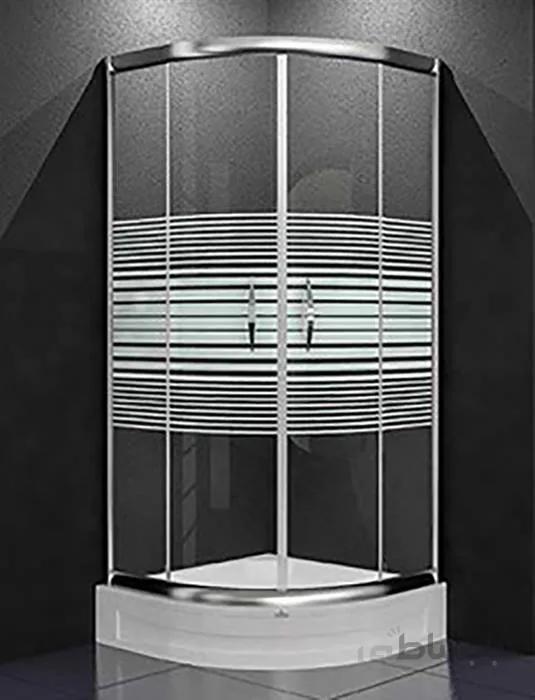 دور دوشی - پارتیشن دوش شاینی وارداتی ترکیه مدل T-NSC039 ا ابعاد:90x90x200 سانتی متر