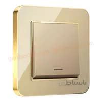کلید تک پل ایران الکتریک مدل ارس بژ - طلایی ا iran electric aras gold model