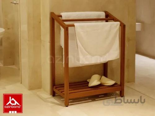 رخت آویز حوله ای چوبی ا با چوب درختان میوه یا جنگلی
