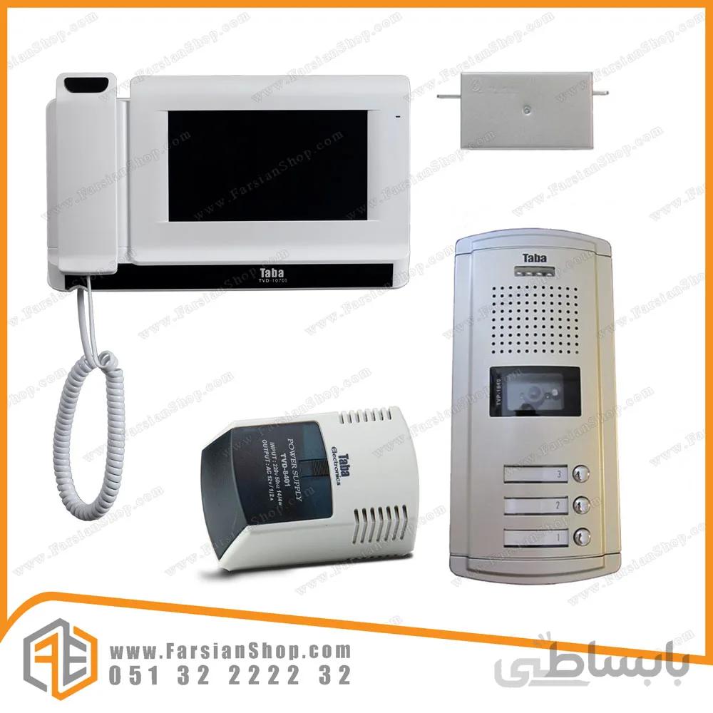پکیج کامل آیفون تصویری تابا مدل 1070 با پنل 1840 سپهر
