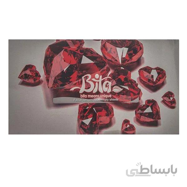 دستمال کاغذی بیتا ۱۰۰ برگ دولا-کارتن ۳۶ تایی