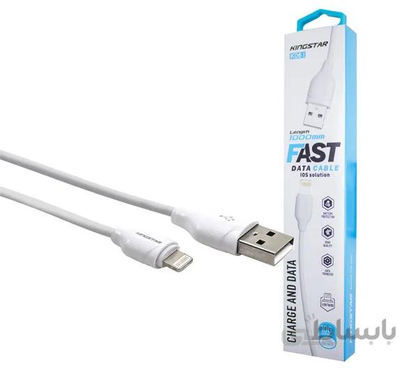 کابل تبدیل USB به لایتنینگ کینگ استار مدل K06 i طول 1 متر