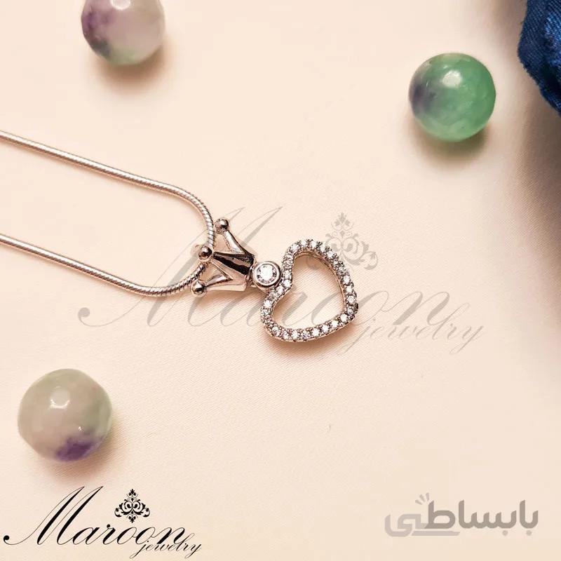 گردنبند قلب و تاج مارون CN149