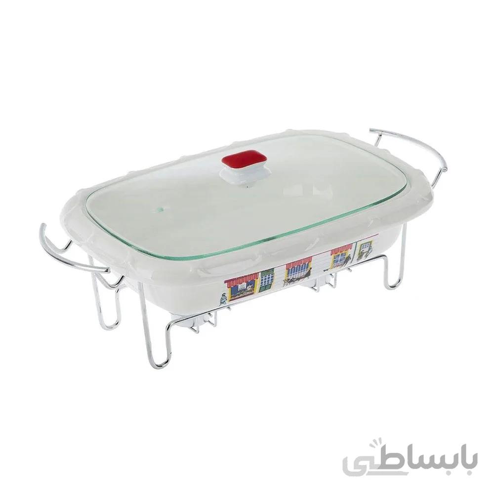 ظرف سوفله رومنس (Romance) طرح انگلیسی مستطیل