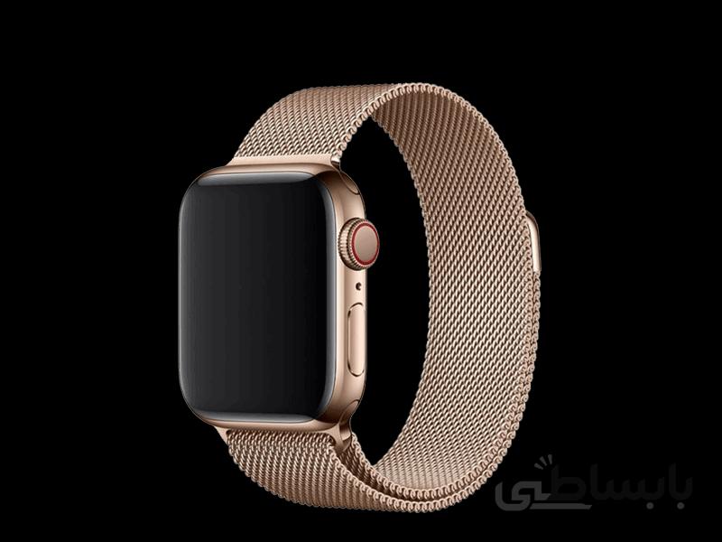 بند فلزی مدل Milanese Loop مناسب برای اپل واچ 38 میلی متری ا apple watch band milanese loop 38mm black