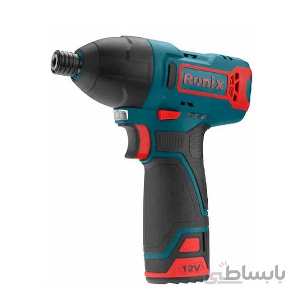 پیچ گوشتی شارژی ضربه‌ای رونیکس براشلس 12 ولت مدل 8104K ا Ronix Cordless Screwdriver 8104K