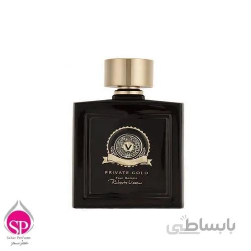 ادو تویلت مردانه روبرتو ویزاری مدل Private Gold حجم 100 میلی لیتر