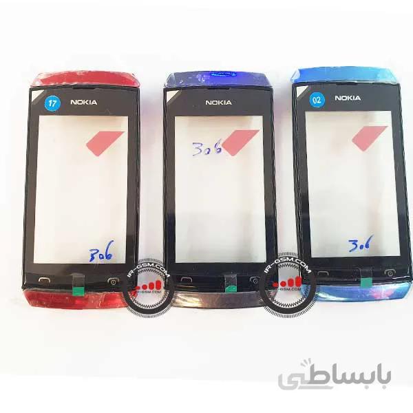 تاچ اسکرین شرکتی نوکیا اصلی سیاه و قرمز Touch screen Nokia asha 306