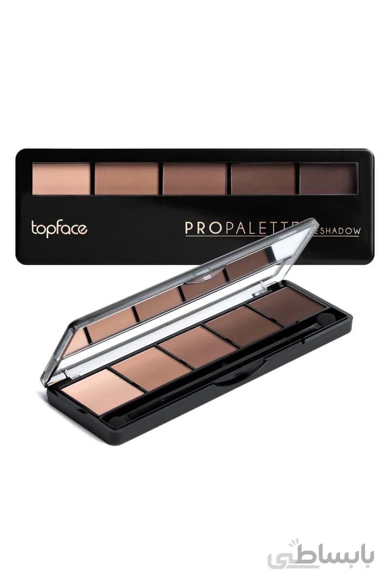 پالت سایه چشم 5 رنگ تاپ فیس topface مدل pro palette eyeshadow
