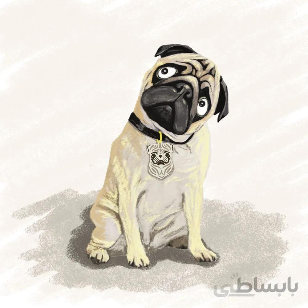 اویز قلاده استیل طرح سگ نژاد 4 کد CD 04 ا Steel Tag Dog Breed 4 Model CD-04