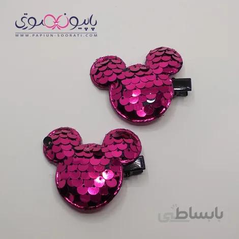 گیره مو طرح میکی موس پولکی
