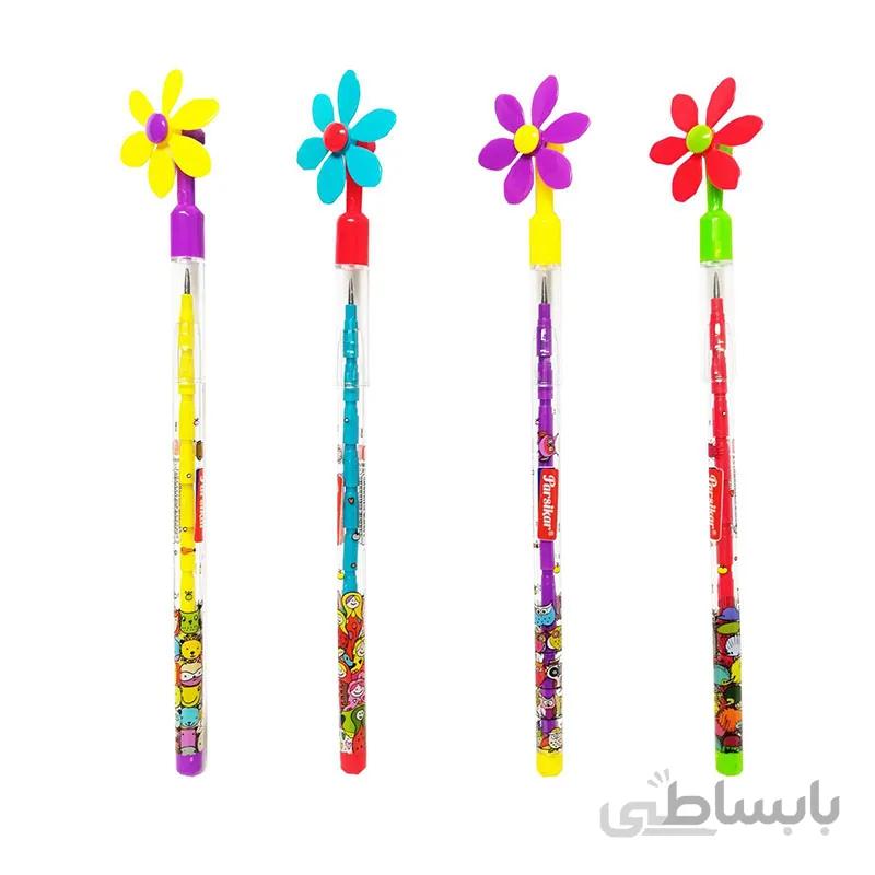 مداد پارسی کار مدل گل بسته 4 عددی کد JM428