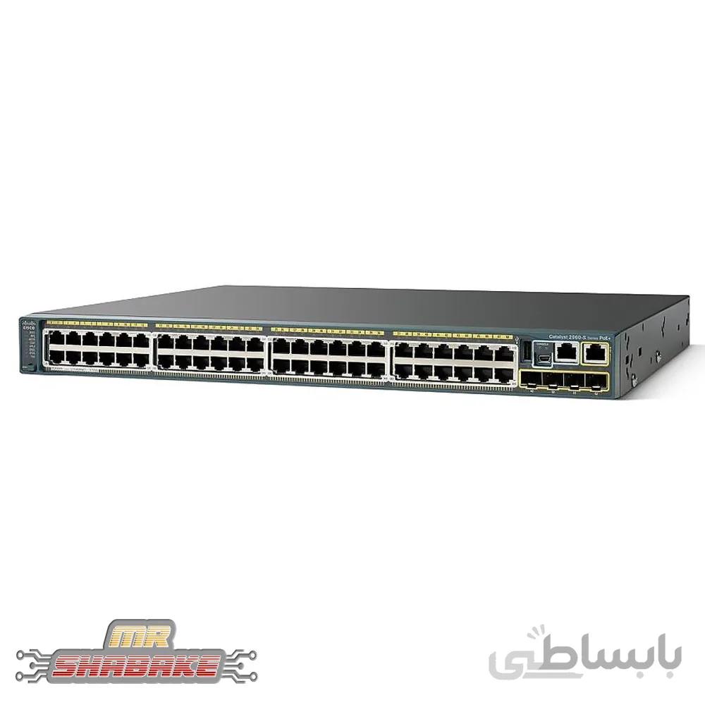 سوئیچ 48 پورت سیسکو مدل WS-C2960S-48LPS-L ا Cisco WS-C2960S-48LPS-L Switch
