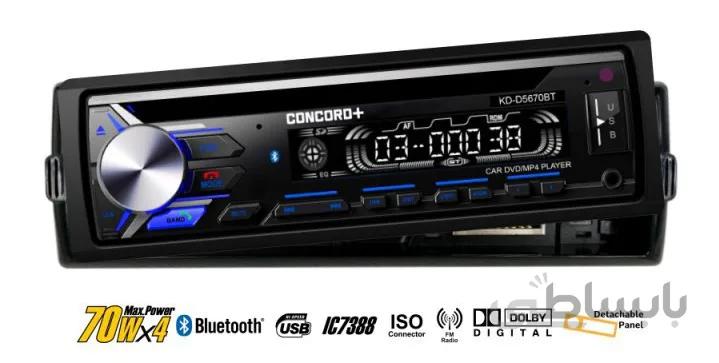 پخش کننده خودرو کنکورد پلاس مدل KD-D5670BT