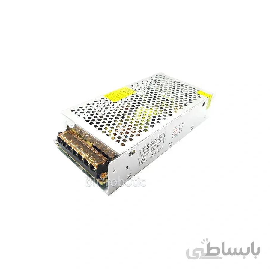 منبع تغذیه سوئیچینگ 24 ولت 5 آمپر ا Switching power supply 24 volts 5 amps