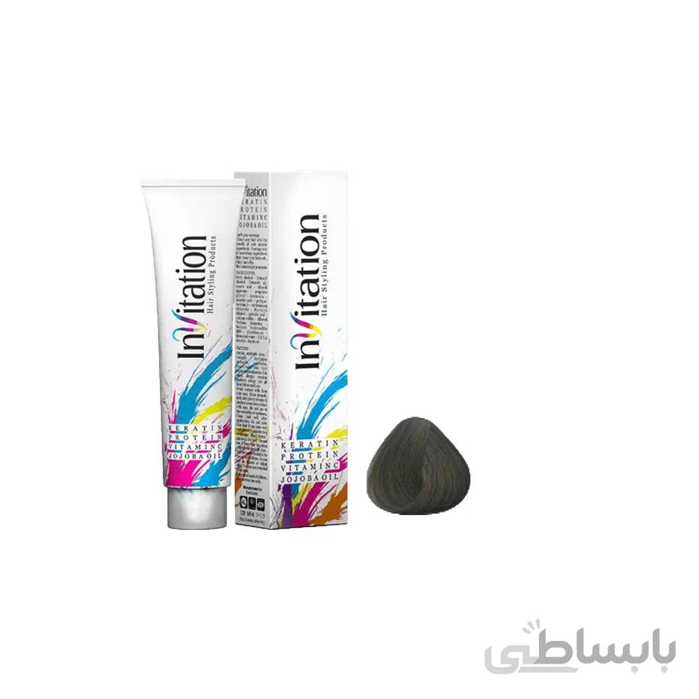 رنگ مو اینویتیشن شماره 6.2 حجم 120 میلی لیتر رنگ بلوند دودی تیره