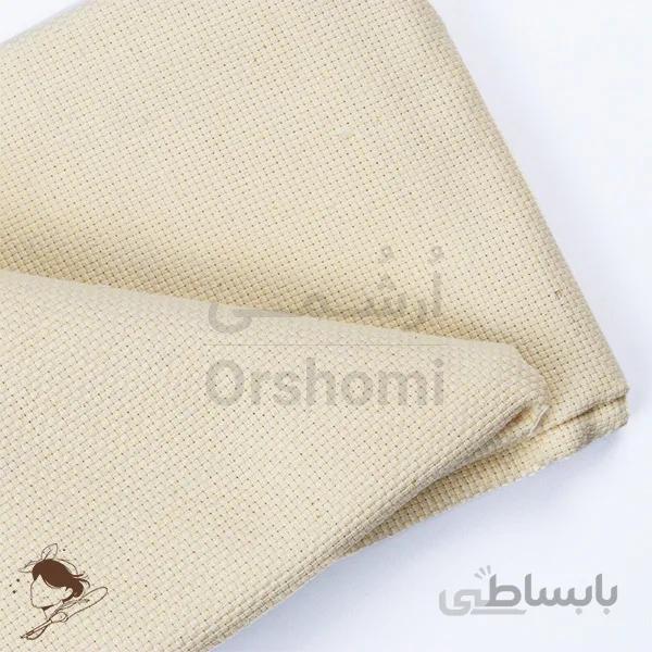 پارچه 14 کانت کتان نیدل پانچ و شماره دوزی ابعاد 100x100cm