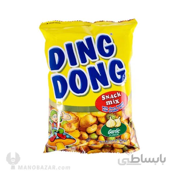 آجیل دینگ دونگ با طعم سیر Snack Mix : وزن 100 گرم