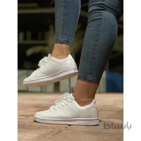 ست کفش اصلی آدیداس استن اسمیت کامل سفید adidas stan smith