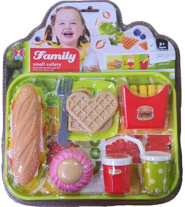 ست اسباب بازی فست فود مدل small culery ا گروه سنی 3+