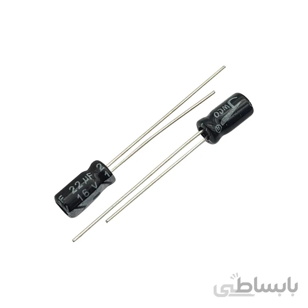 خازن الکترولیت 22uF-16V