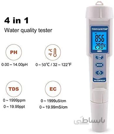 ph سنج چهارکاره (ph/tds/ec/temp)