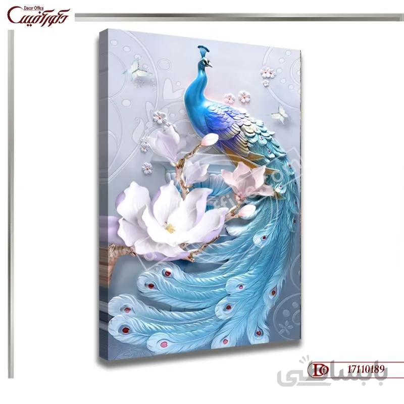 تابلو دکوراتیو طاووس 0189 ا Decorative flower painting 0189